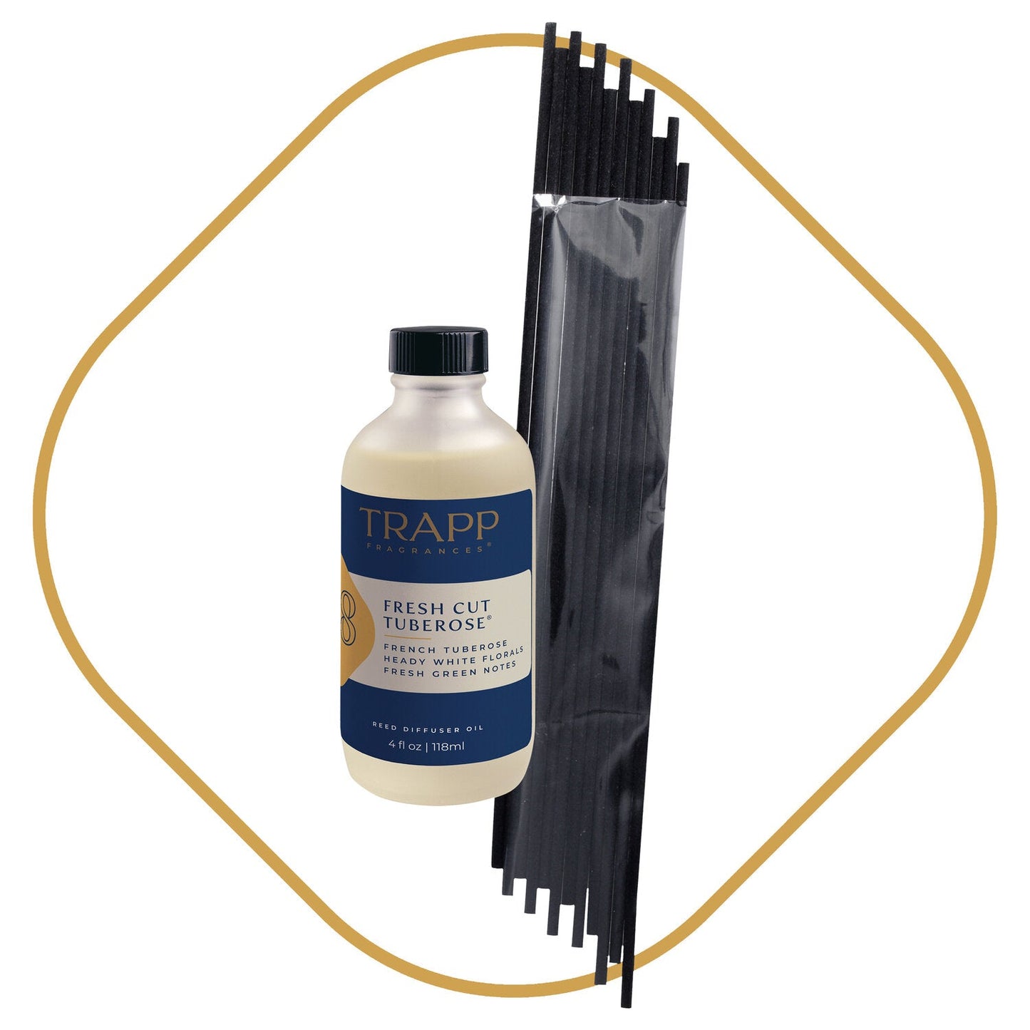 No. 08 Fresh Cut Tuberose 4 oz. Reed Diffuser Refill Set