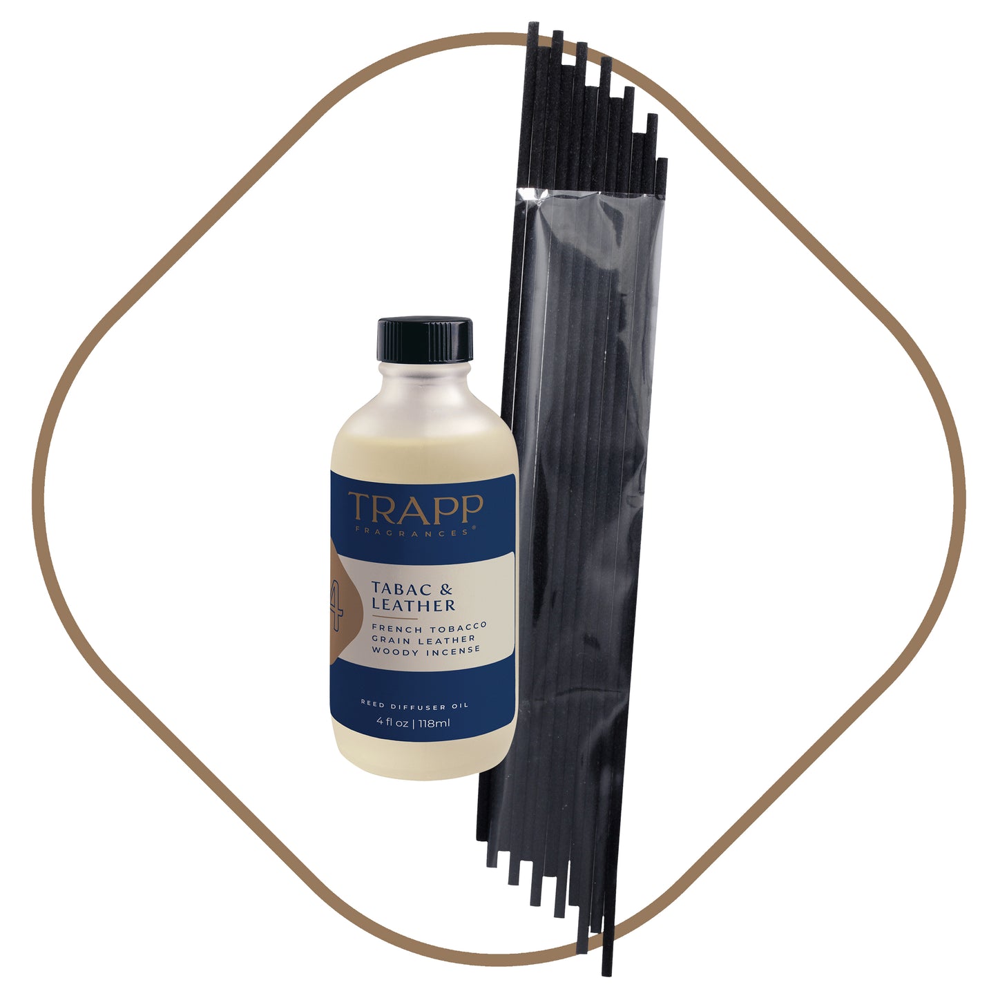 No. 74 Tabac & Leather 4 oz. Reed Diffuser Refill Set