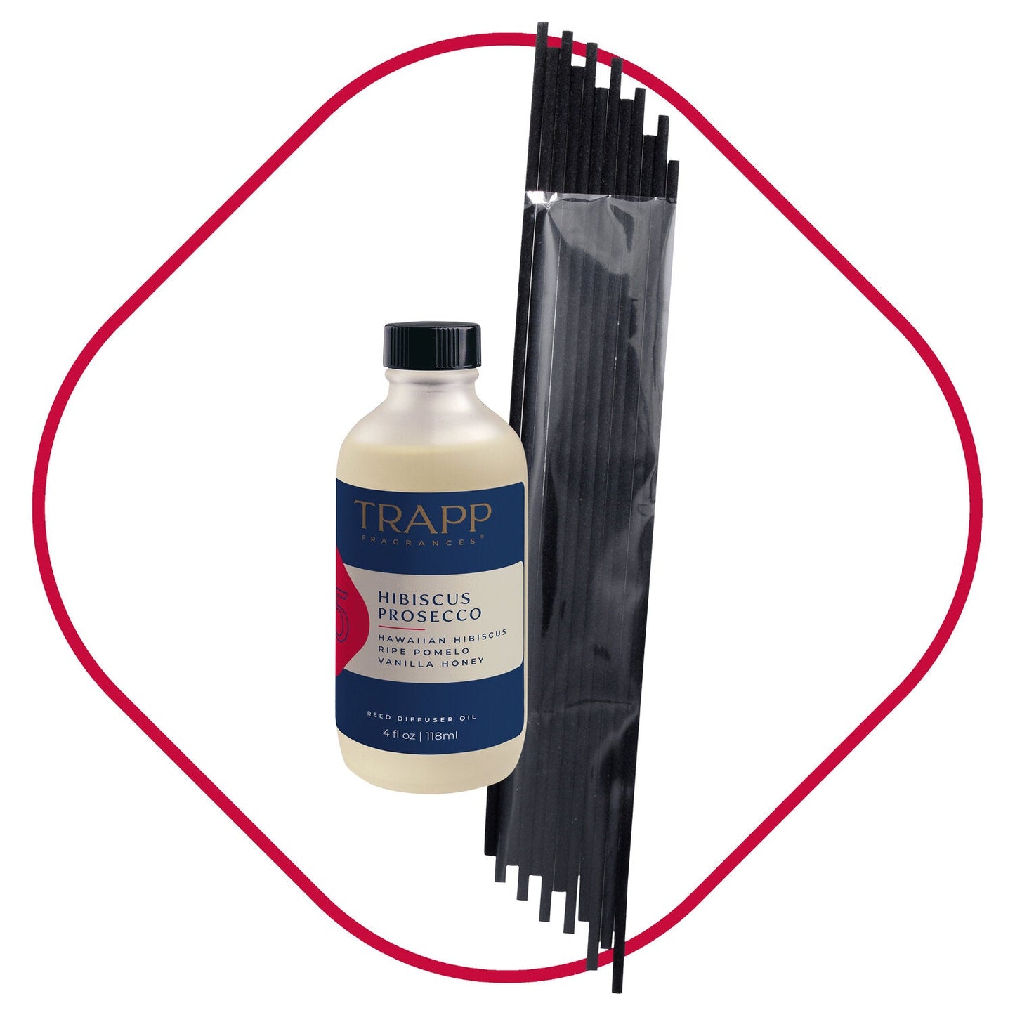 No. 75 Hibiscus Prosecco 4 oz. Reed Diffuser Refill Set