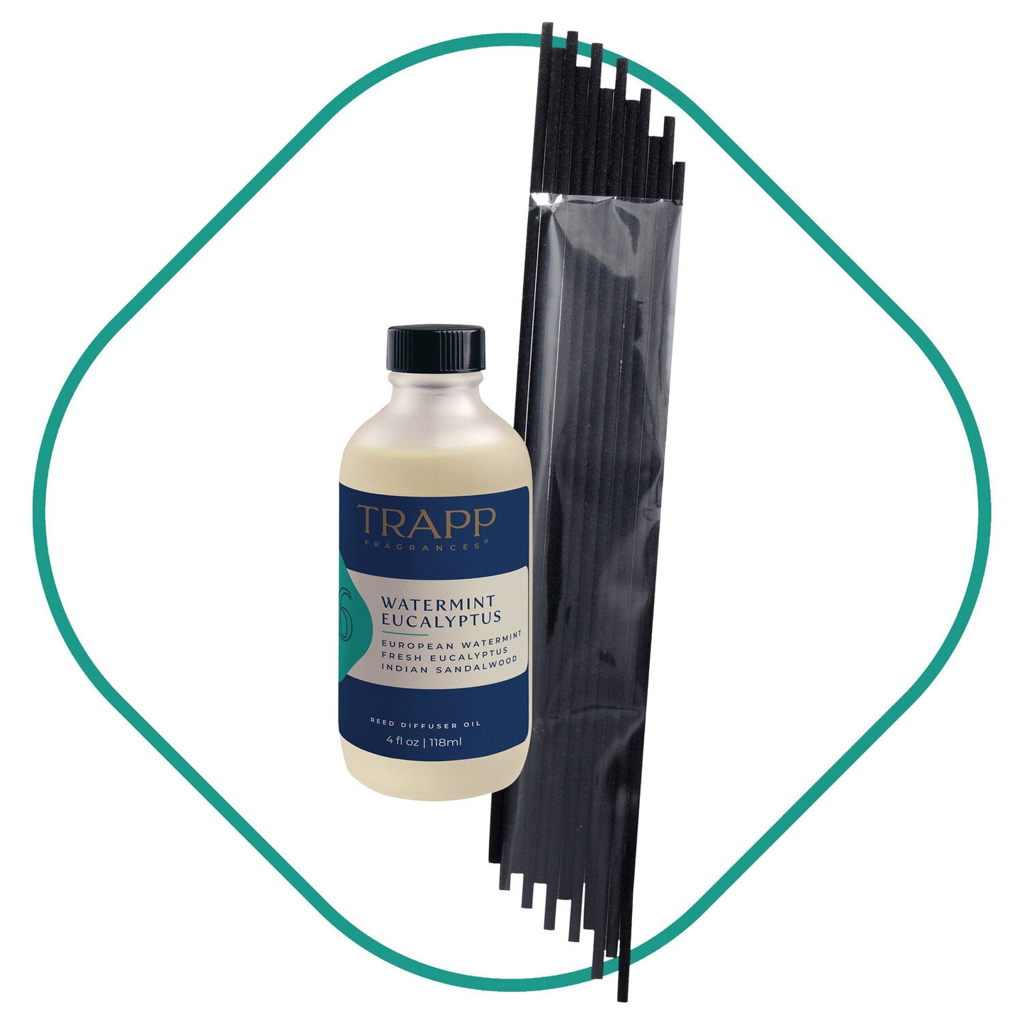 No. 76 Watermint Eucalyptus 4 oz. Reed Diffuser Refill Set