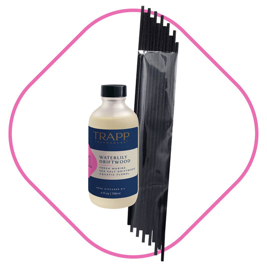 No. 81 Waterlily Driftwood 4 oz. Reed Diffuser Refill Set