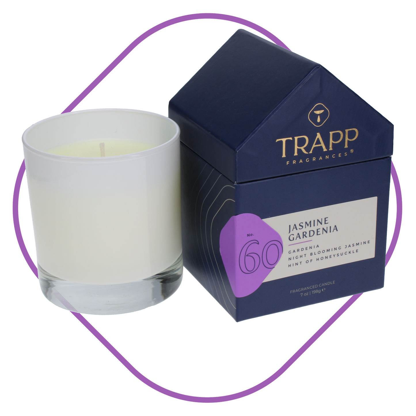 No. 60 Jasmine Gardenia 7 oz. Candle in House Box