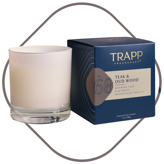 No. 68 Teak & Oud Wood 7 oz. Candle in Signature Box