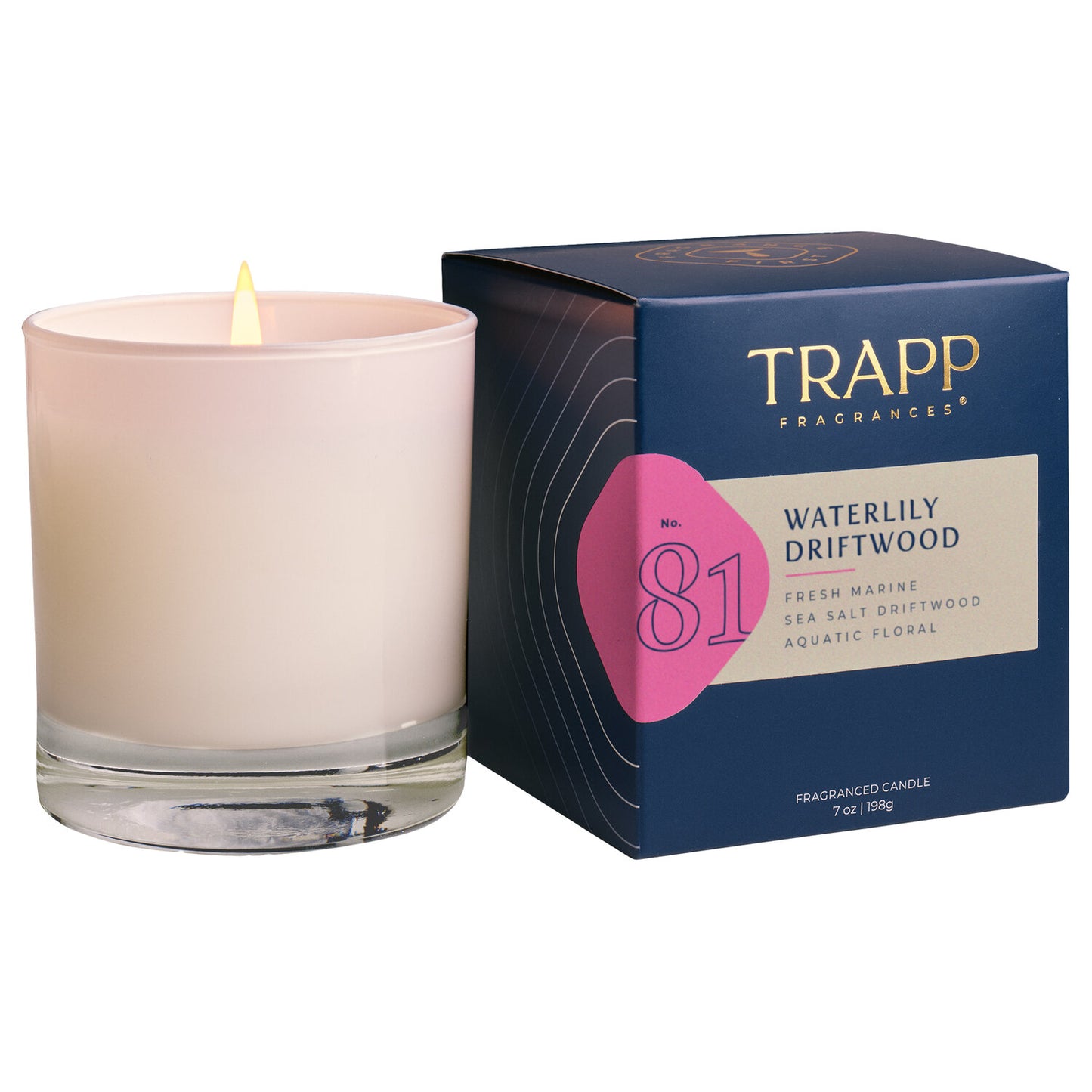 No. 81 Waterlily Driftwood 7 oz. Candle in Signature Box