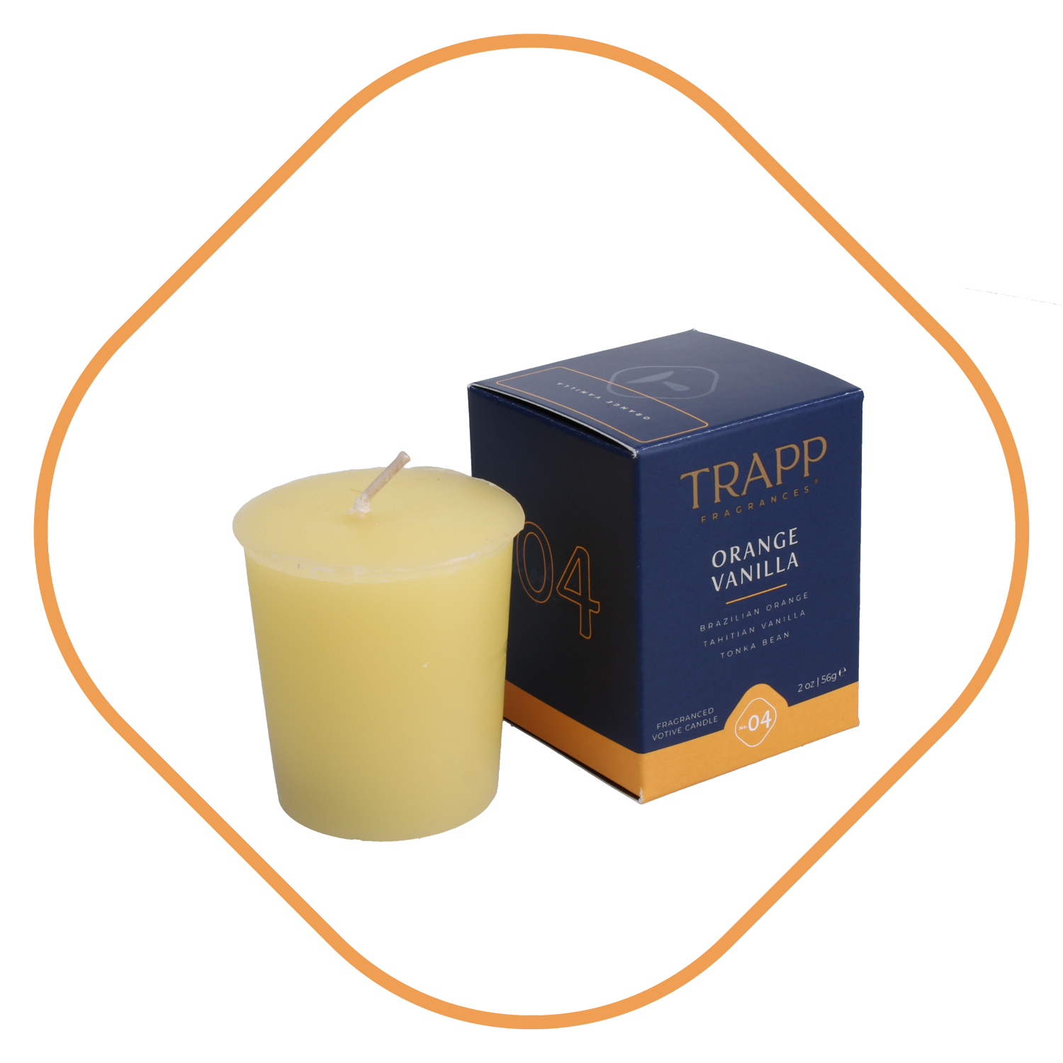 Orange Vanilla Votive Candle - 2 oz Votive Candle | Trapp Fragrances