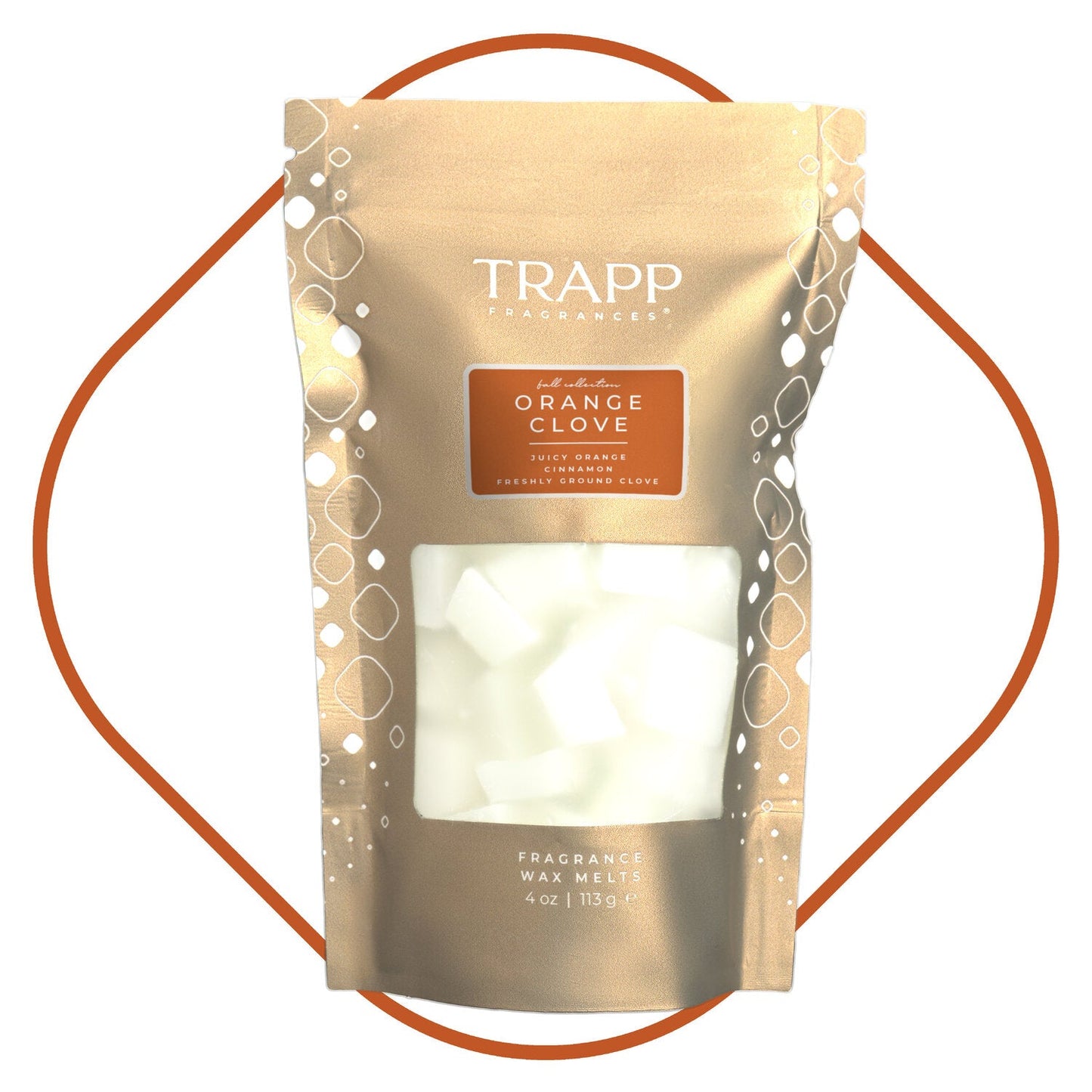 Seasonal Fragrance Wax Melts Orange Clove 4 oz.