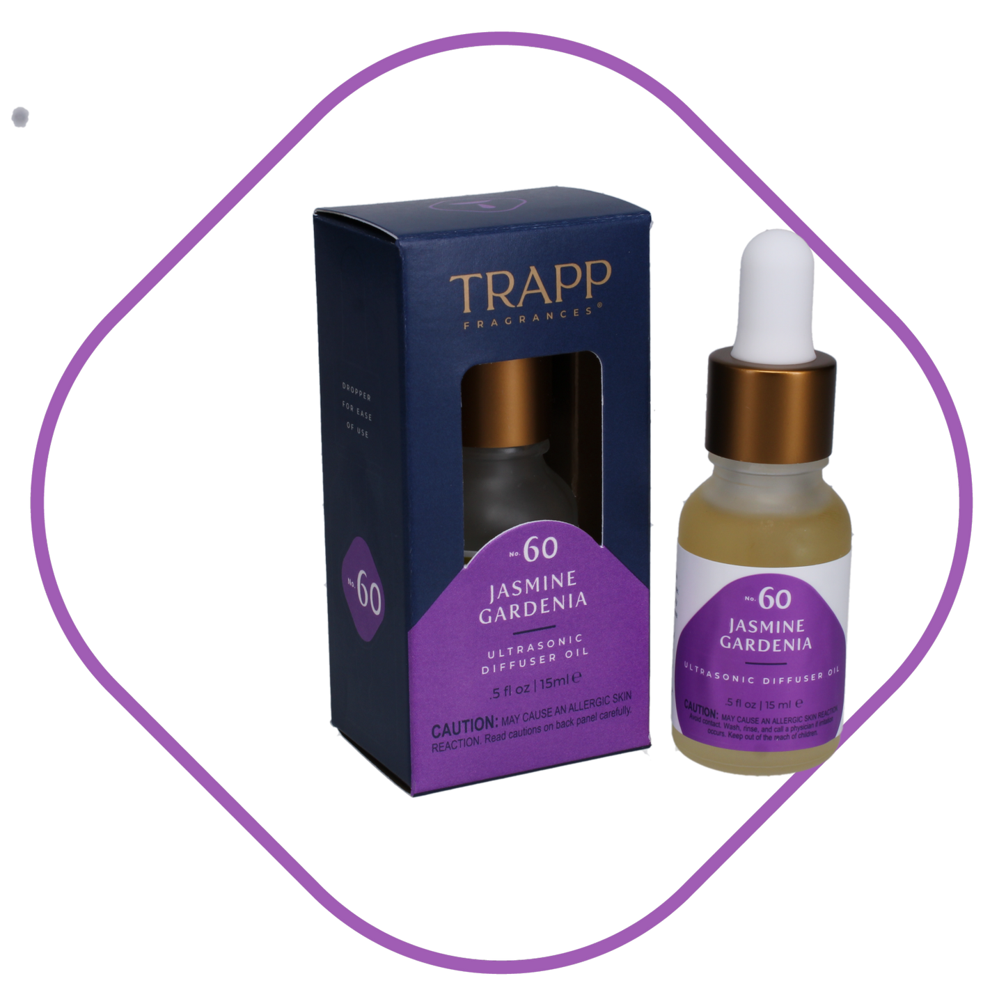 No. 60 Jasmine Gardenia 0.5 oz. Ultrasonic Diffuser Oil