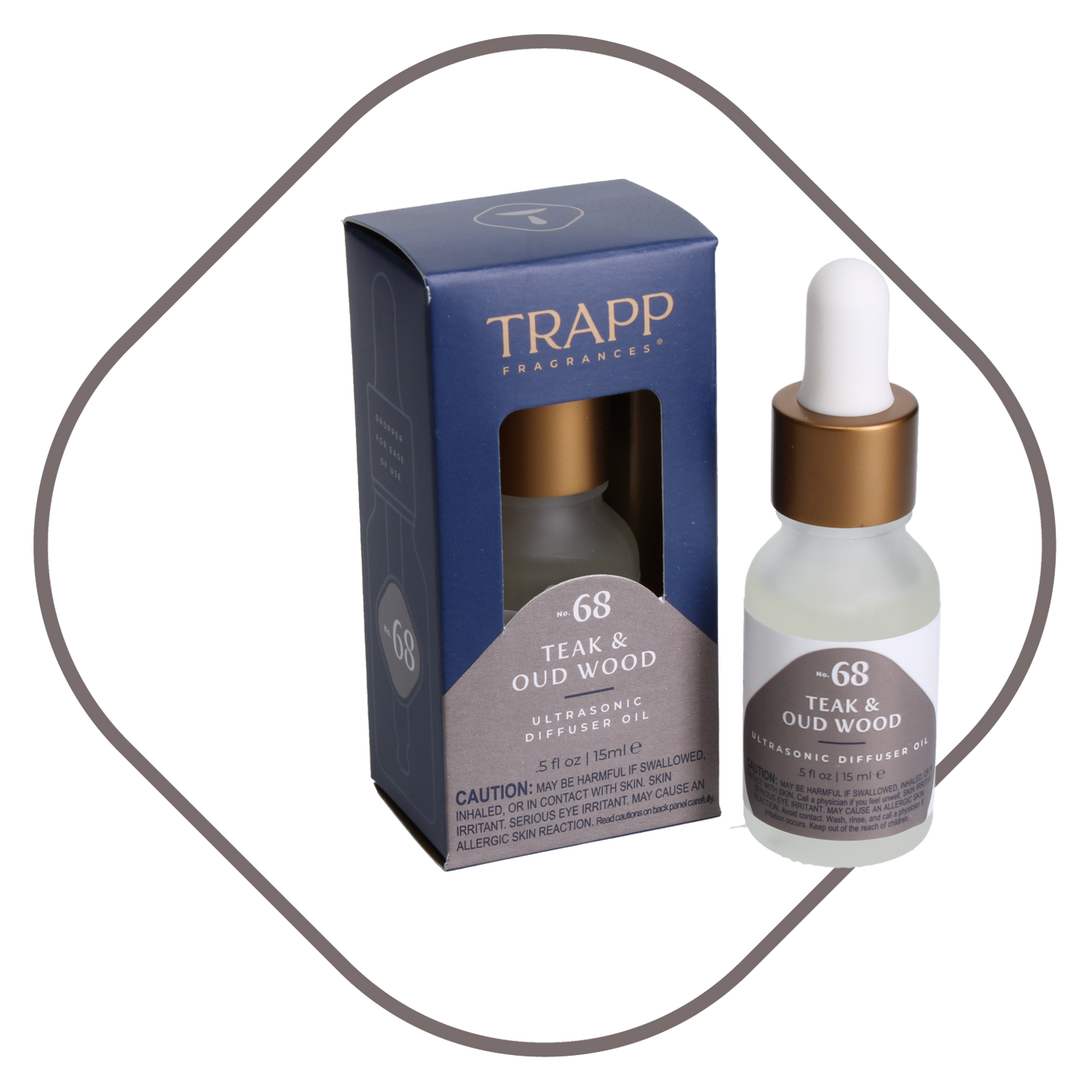 No. 68 Teak & Oud Wood 0.5 oz. Ultrasonic Diffuser Oil