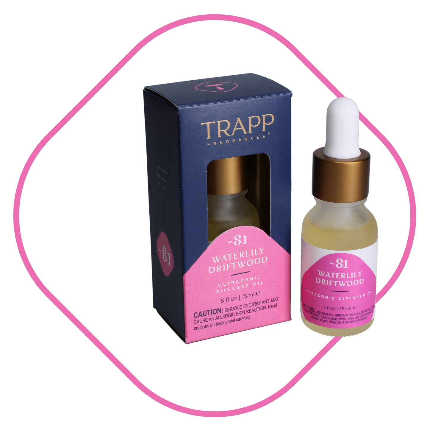 No. 81 Waterlily Driftwood 0.5 oz. Ultrasonic Diffuser Oil