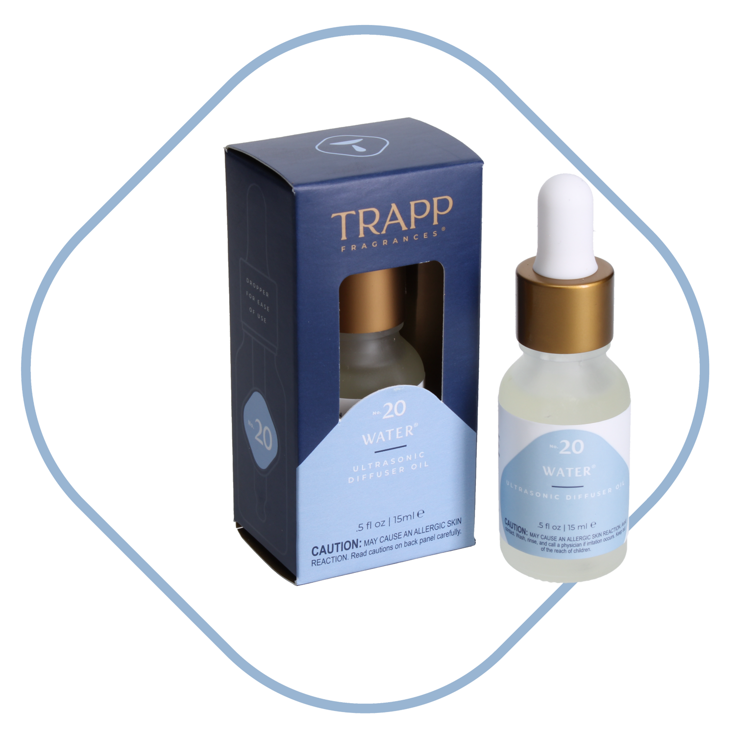 Ultrasonic Diffuser Oil Trapp Fragrances Color: Blue, Scent: Fresh