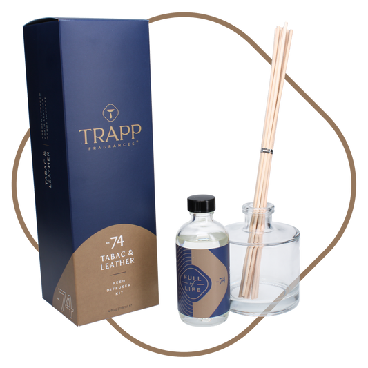 No. 74 Tabac & Leather 4 oz. Reed Diffuser Kit
