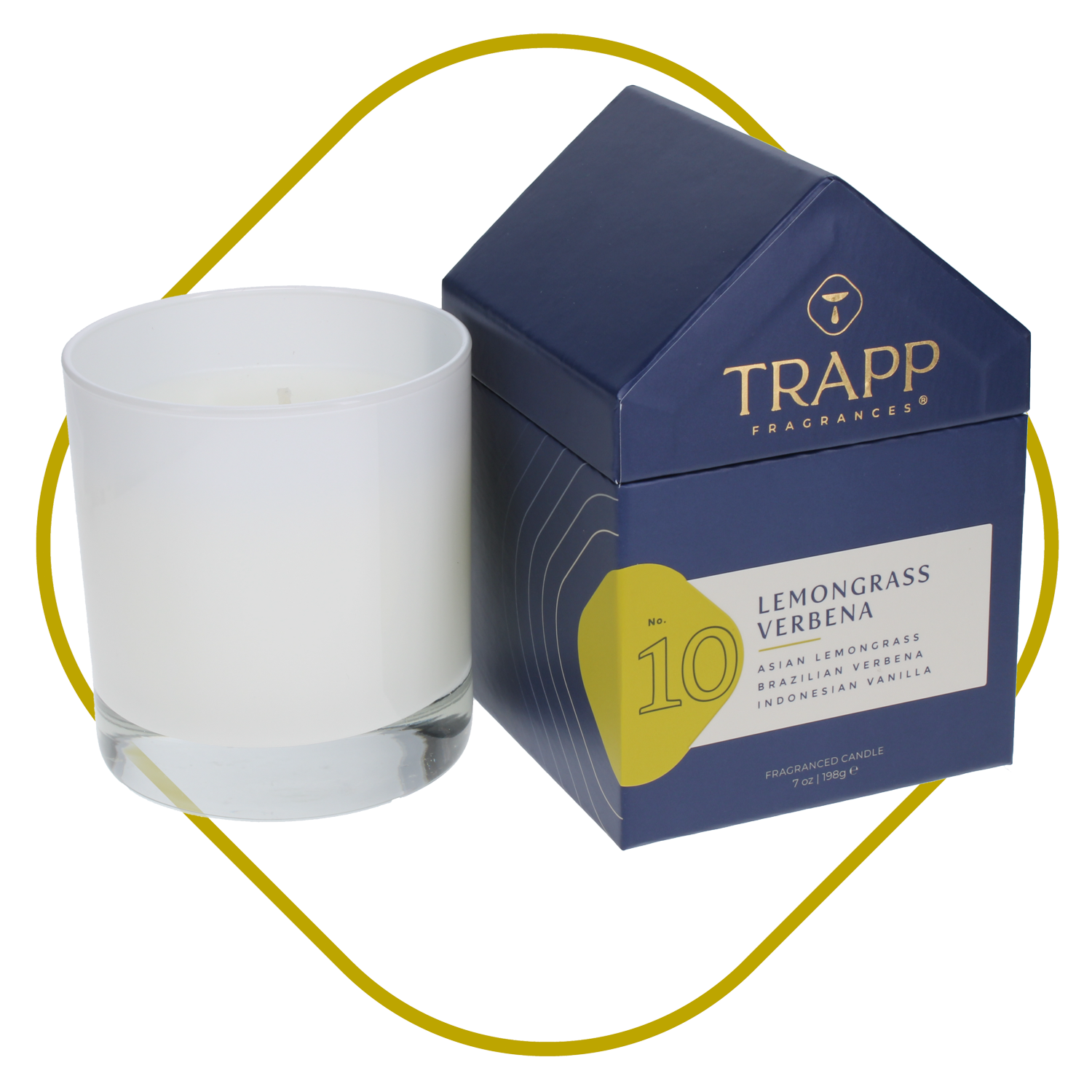 No. 10 Lemongrass Verbena 7 oz. Candle in House Box