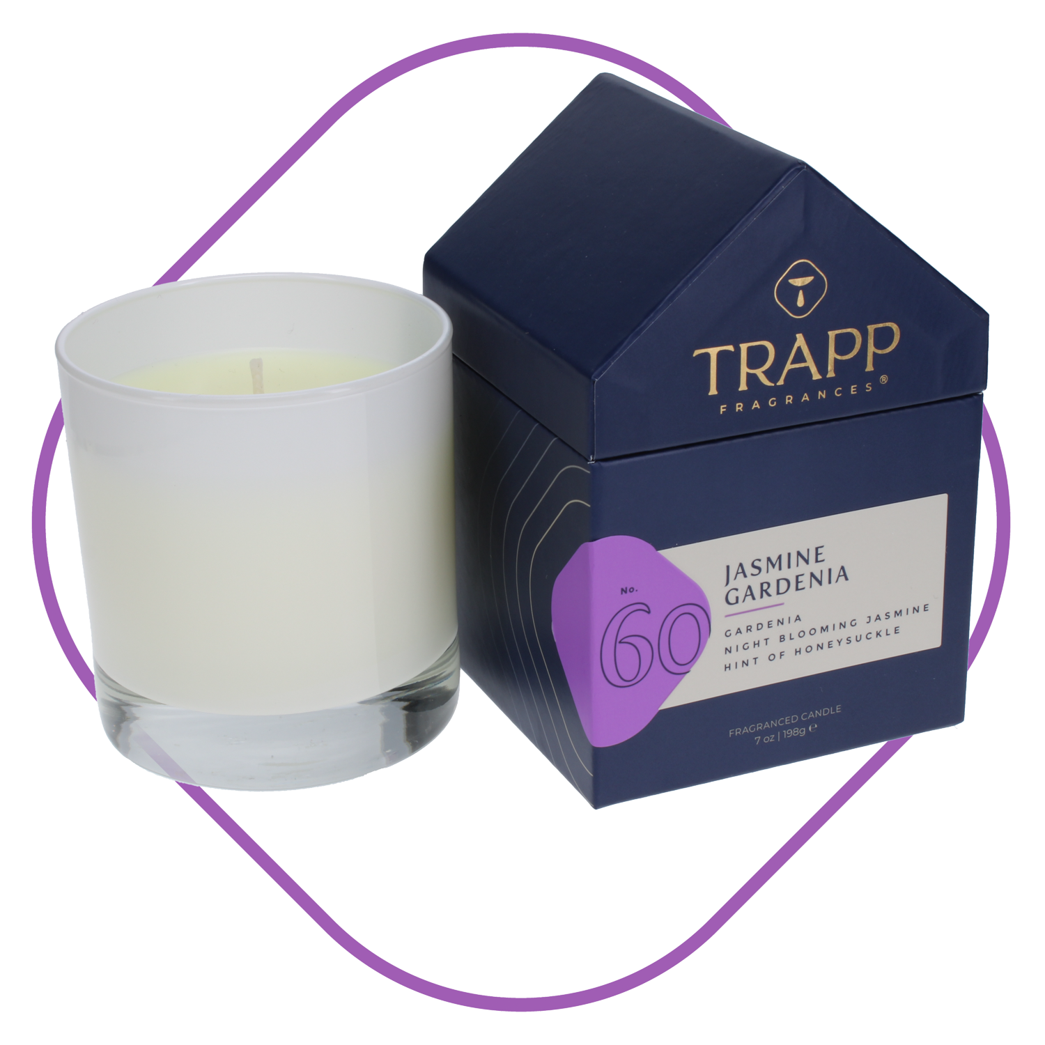 No. 60 Jasmine Gardenia 7 oz. Candle in House Box