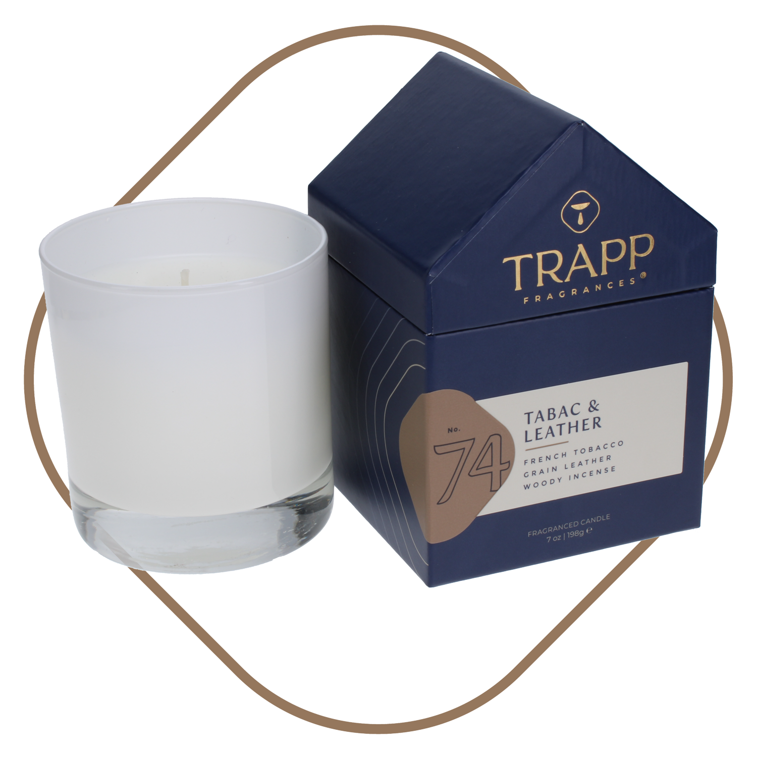 No. 74 Tabac & Leather 7 oz. Candle in House Box