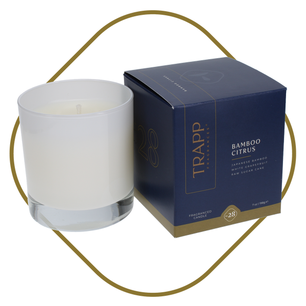 No. 28 Bamboo Citrus 7 oz. Candle in Signature Box – Trapp Fragrances