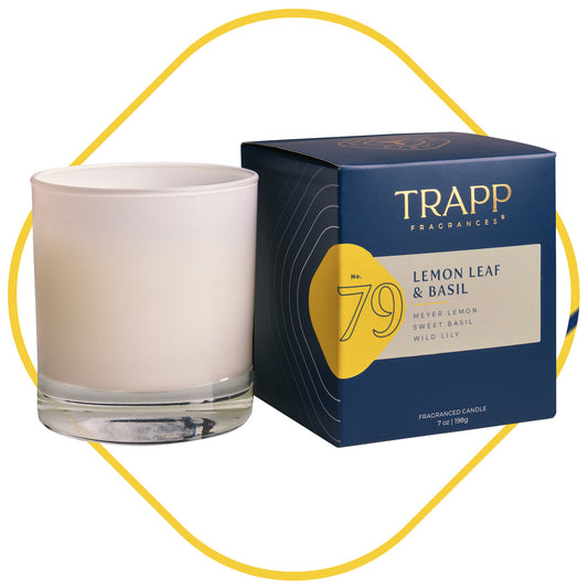 No. 79 Lemon Leaf & Basil 7 oz. Candle in Signature Box