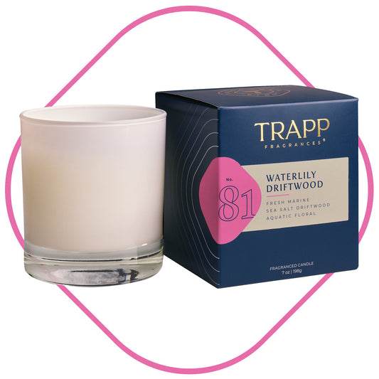 No. 81 Waterlily Driftwood 7 oz. Candle in Signature Box