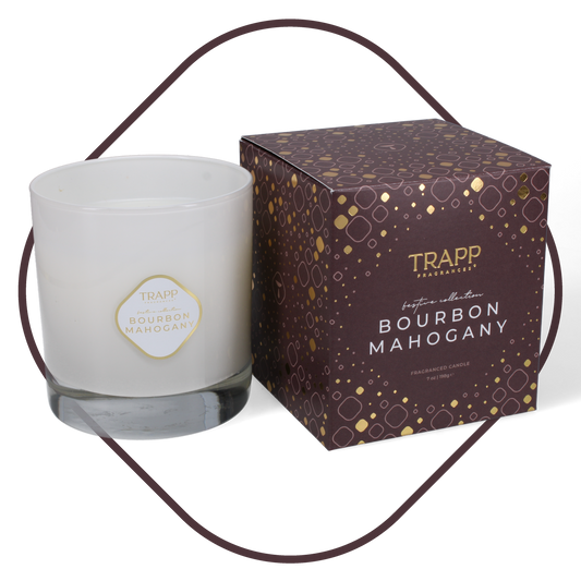 Seasonal Candle Bourbon Mahogany 7 oz. Candle in Signature Box