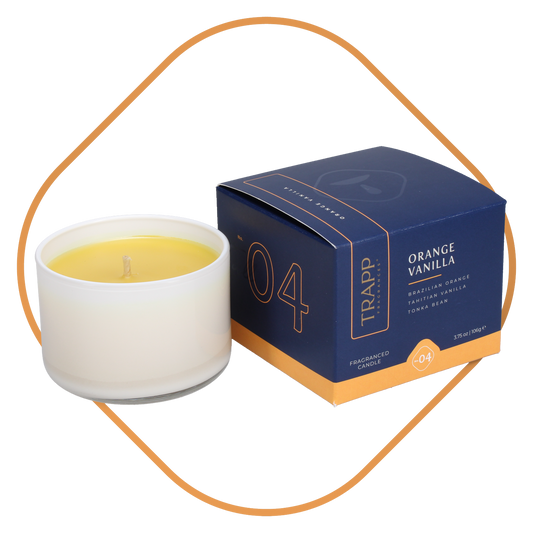 No. 04 Orange Vanilla 3.75 oz. Small Poured Candle