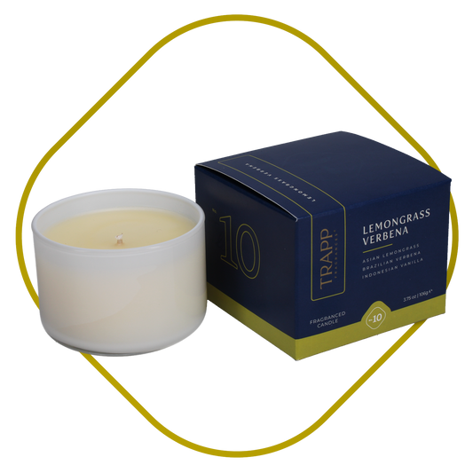 No. 10 Lemongrass Verbena 3.75 oz. Small Poured Candle