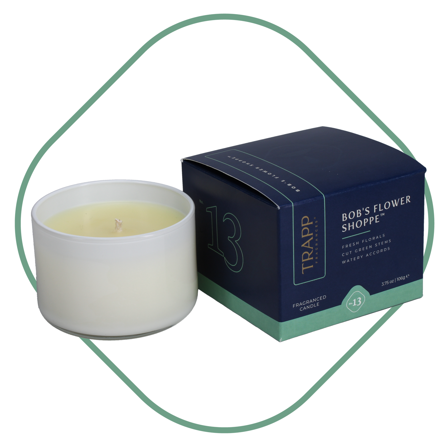 No. 13 Bob's Flower Shoppe 3.75 oz. Small Poured Candle