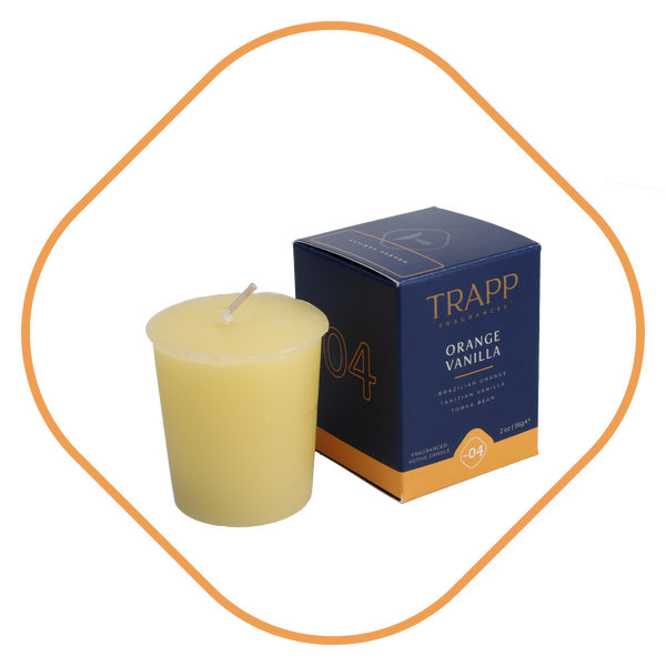 Orange Vanilla Votive Candle - 2 oz Votive Candle | Trapp Fragrances