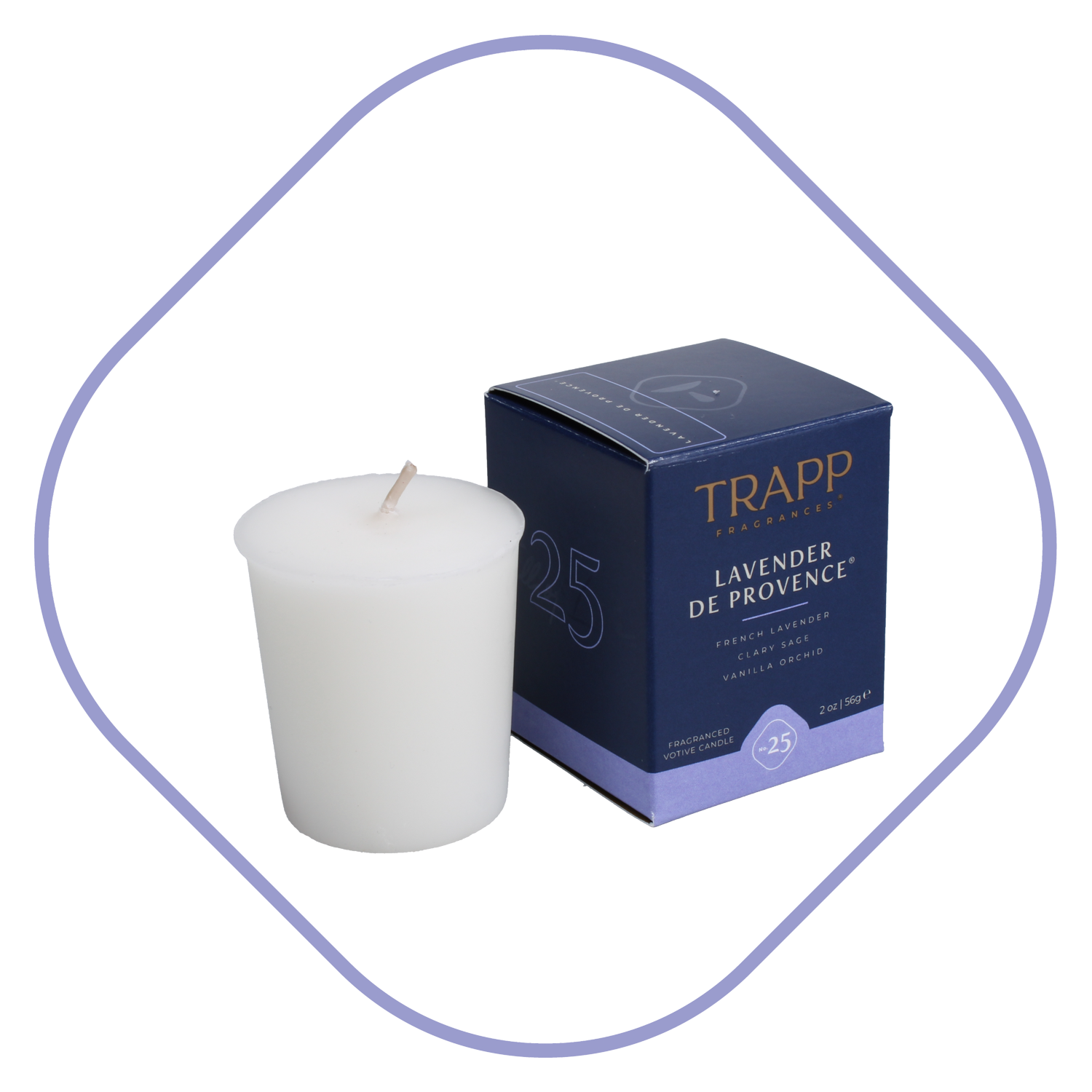 No. 25 Lavender de Provence 2 oz. Votive Candle