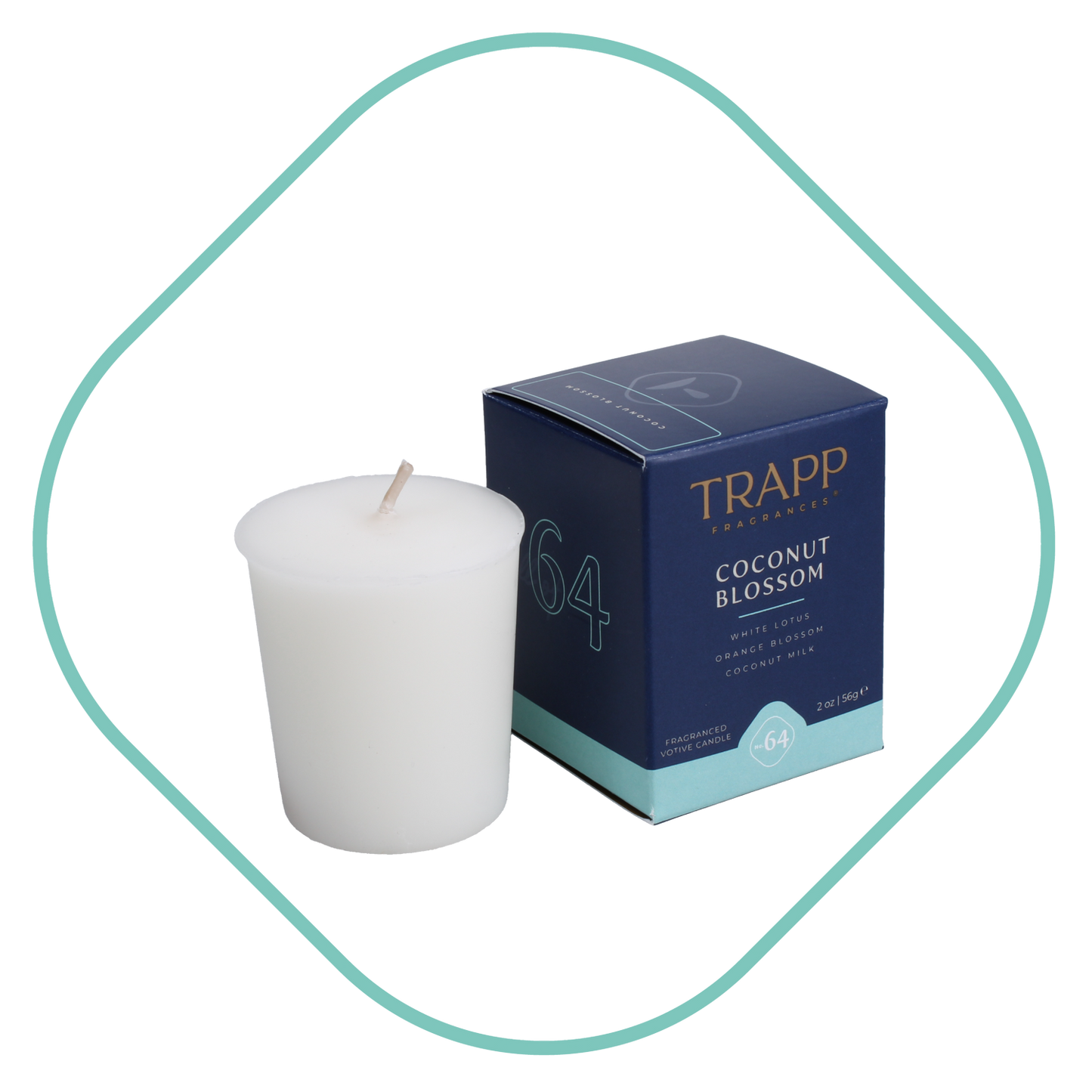 No. 64 Coconut Blossom 2 oz. Votive Candle