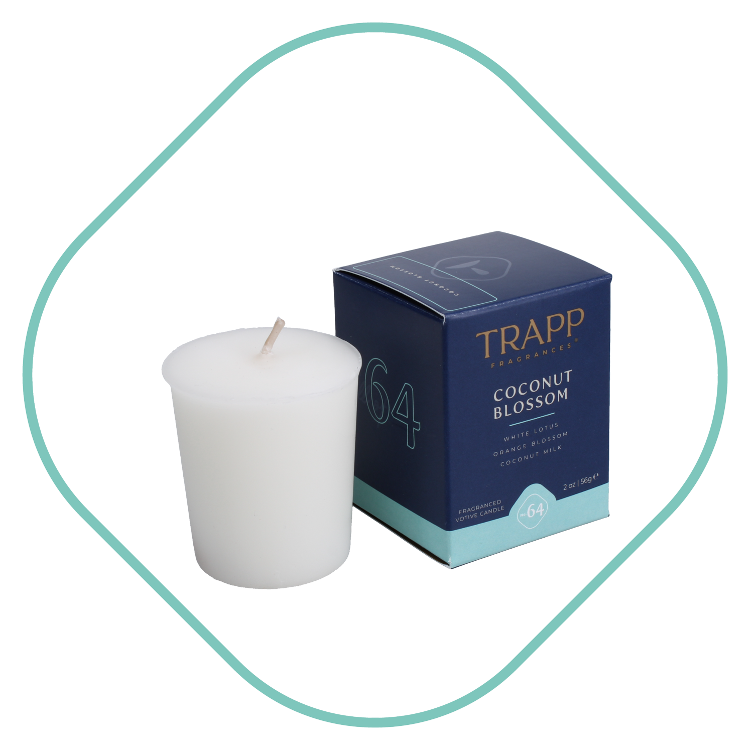No. 64 Coconut Blossom 2 oz. Votive Candle