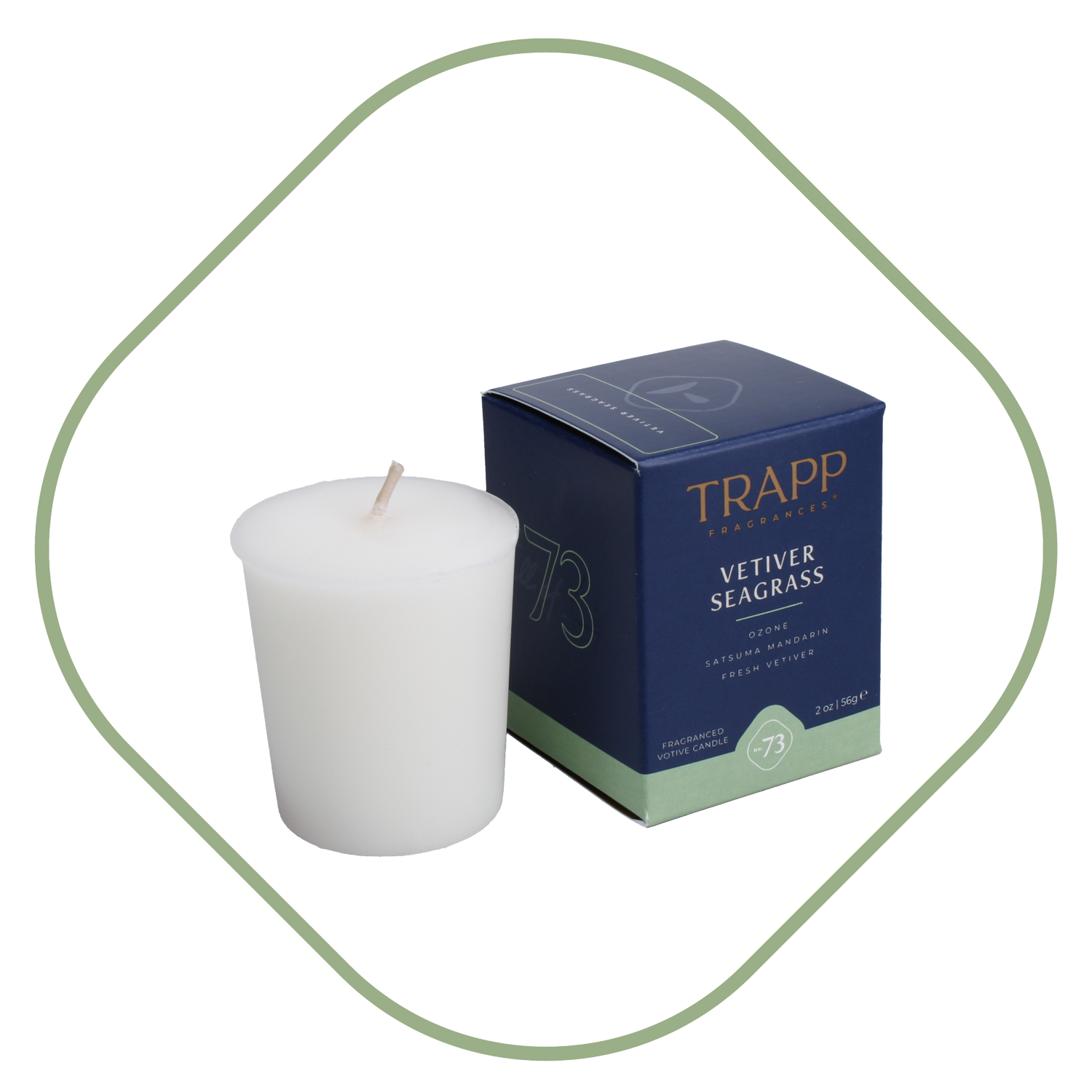 No. 73 Vetiver Seagrass 2 oz. Votive Candle