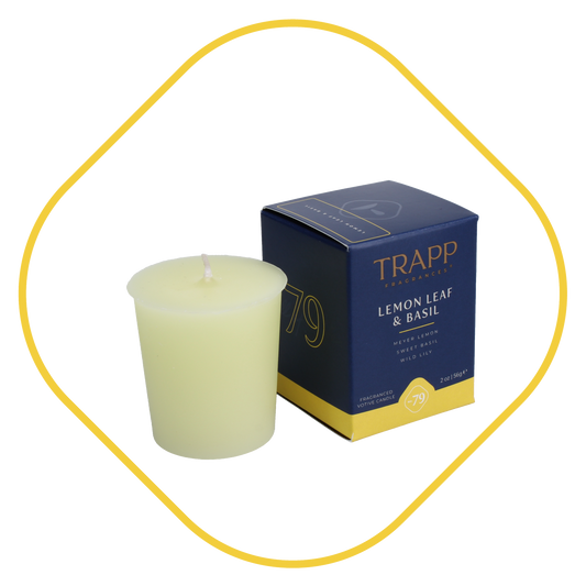 No. 79 Lemon Leaf & Basil 2 oz. Votive Candle