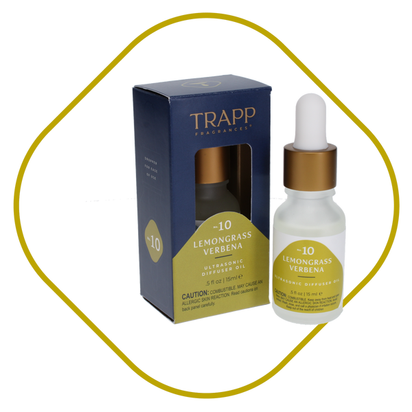 No. 10 Lemongrass Verbena 0.5 oz. Ultrasonic Diffuser Oil – Trapp