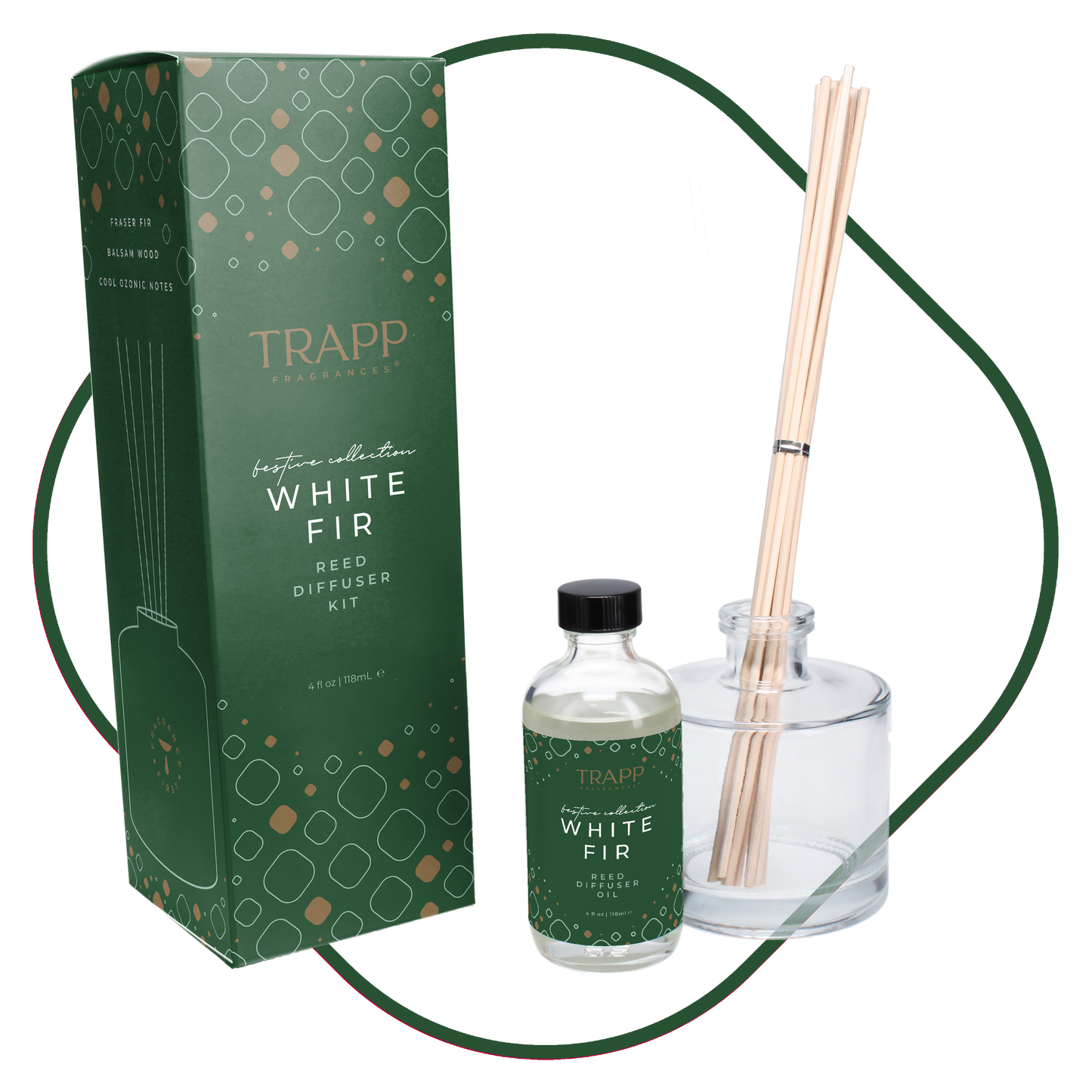 Seasonal White Fir 4 oz. Reed Diffuser Kit