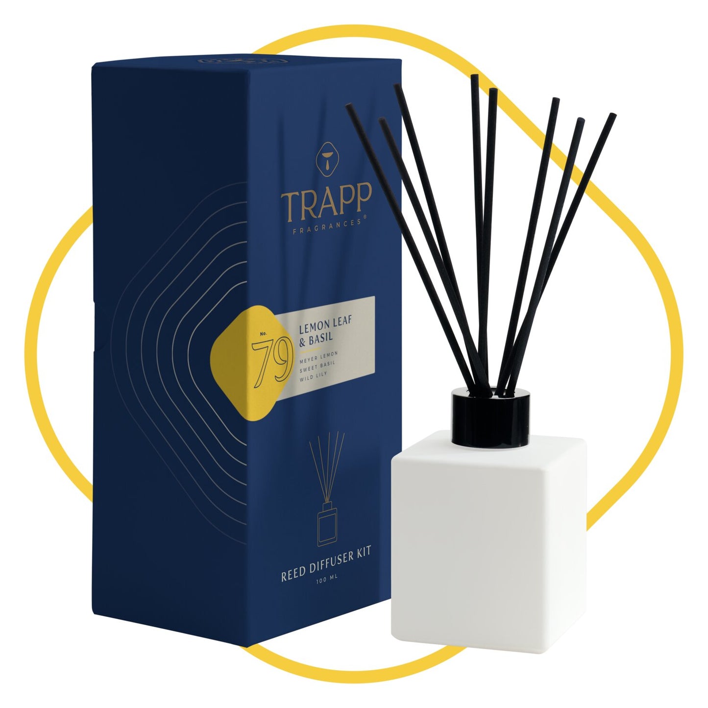 No. 79 Lemon Leaf & Basil 4 oz. Reed Diffuser Kit