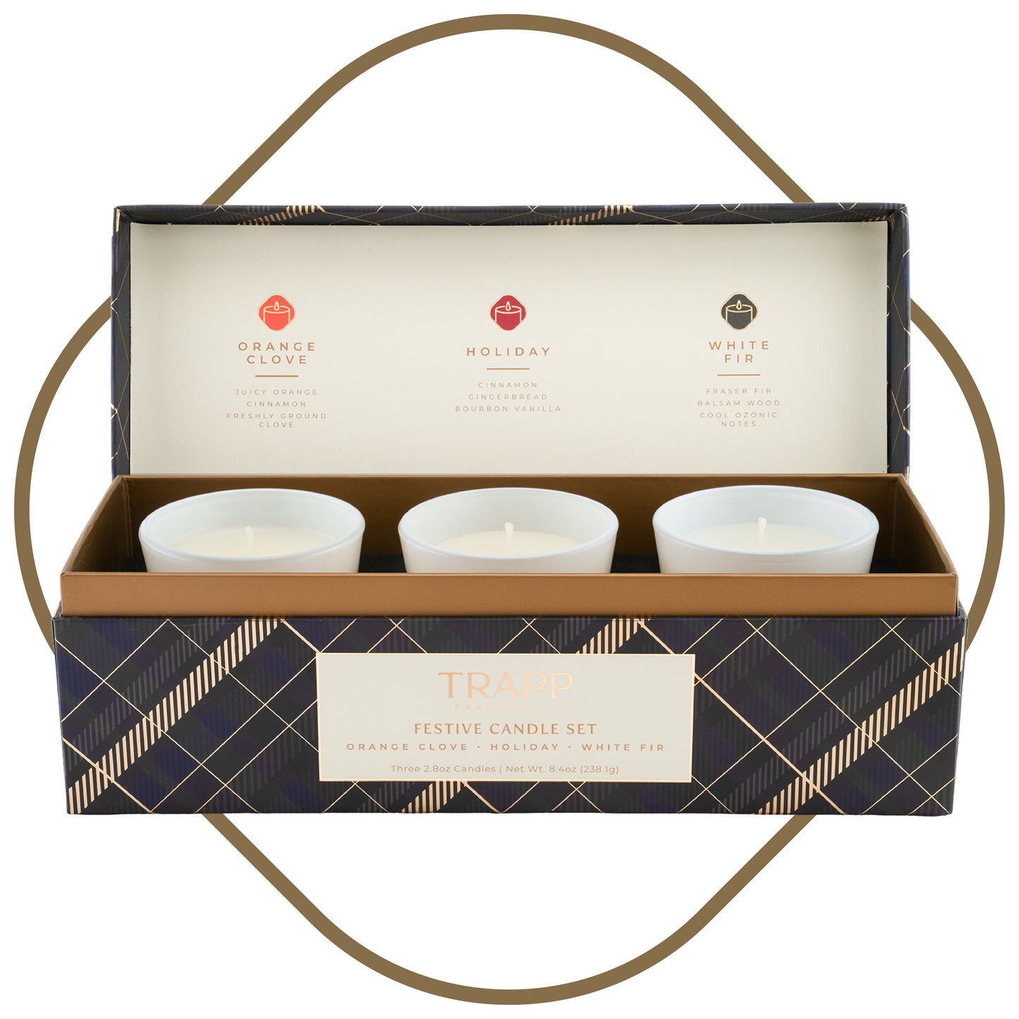Seasonal 3 Pack 2.8 oz Fragranced Votive Candle Gift Set