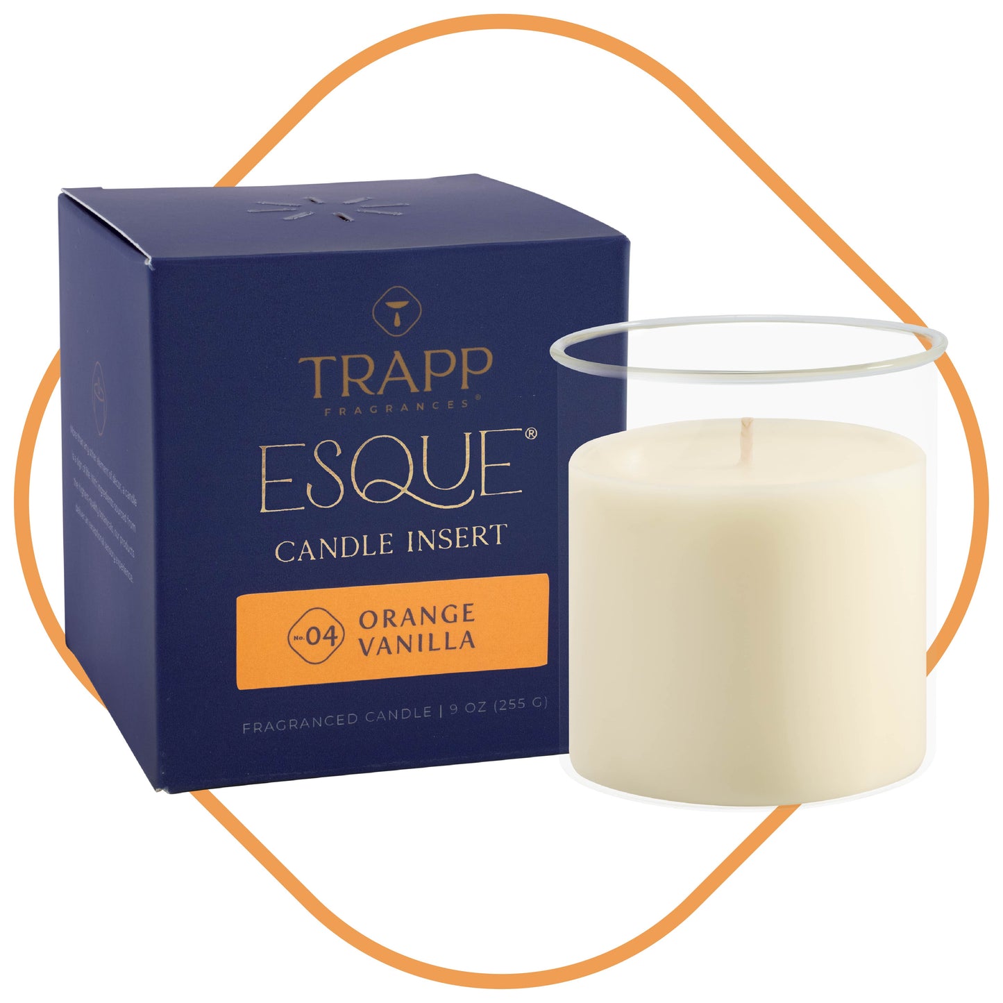 No. 04 Orange Vanilla 9 oz Esque® Candle Insert