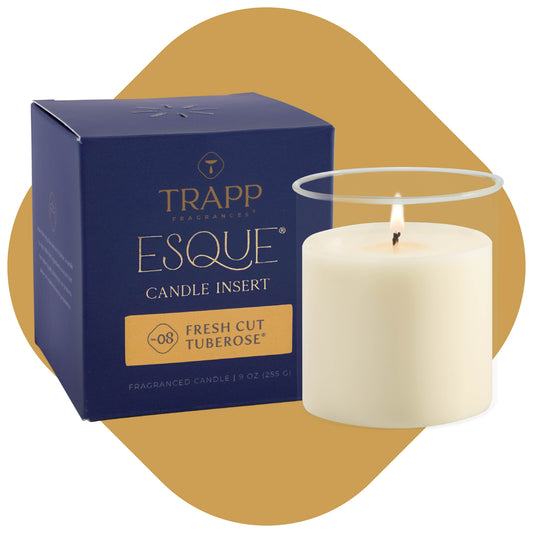 No. 08 Fresh Cut Tuberose® 9 oz Esque® Candle Insert