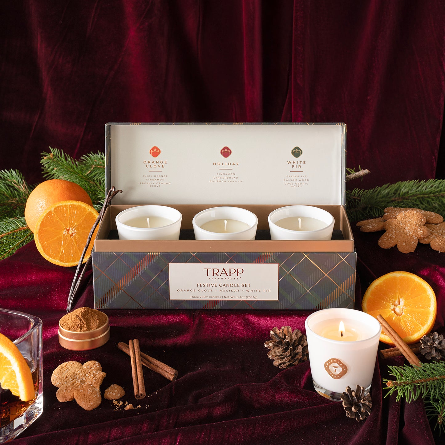 Seasonal 3 Pack 2.8 oz Fragranced Votive Candle Gift Set