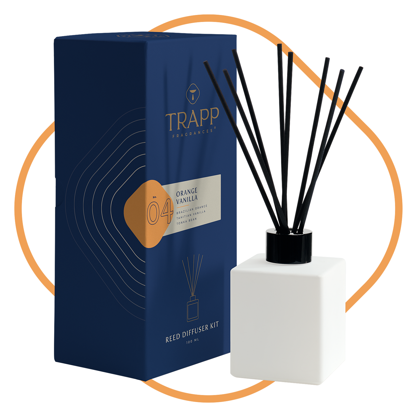 No. 04 Orange Vanilla 4 oz. Reed Diffuser Kit