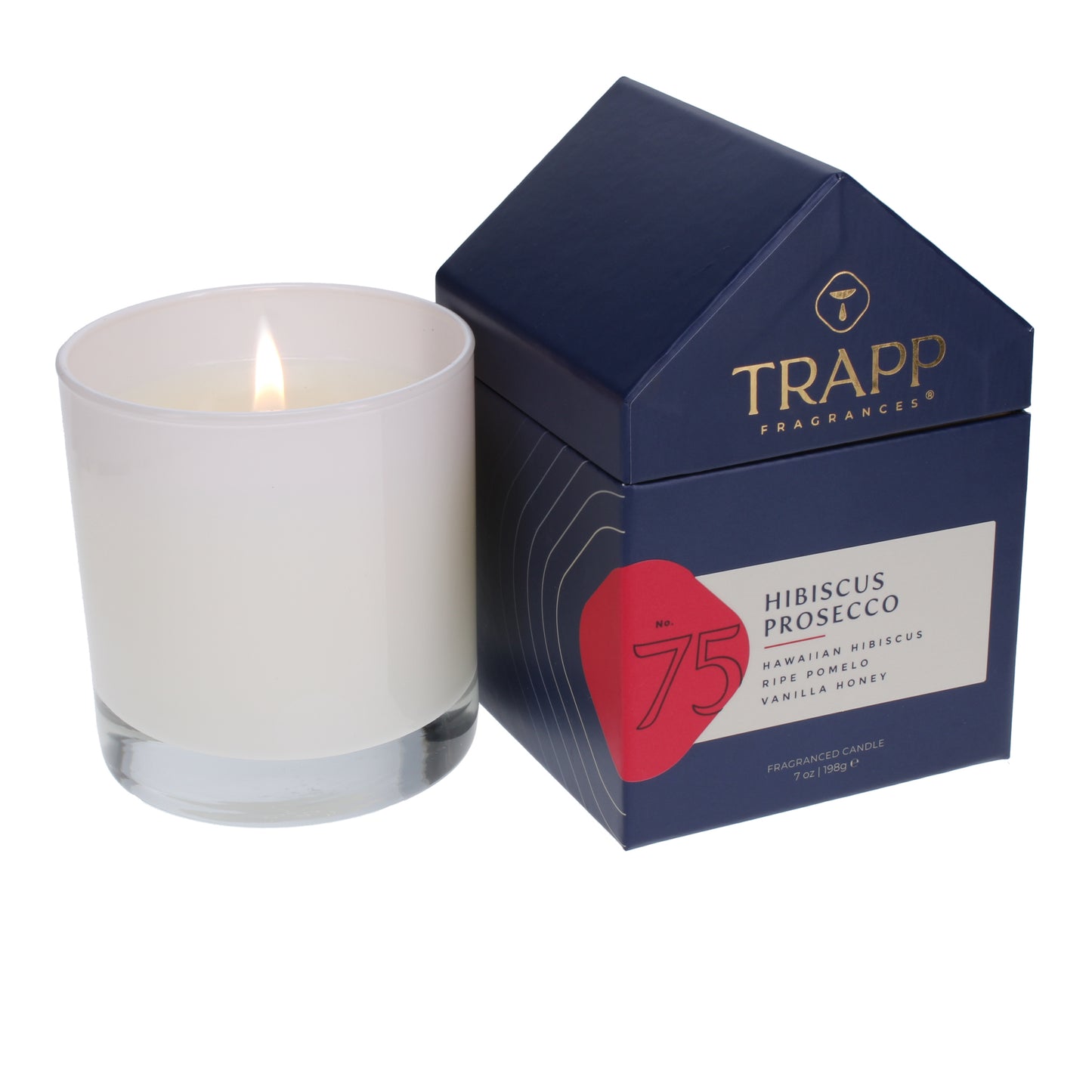 No. 75 Hibiscus Prosecco 7 oz. Candle in House Box Image 2