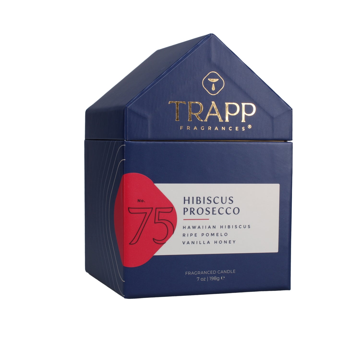 No. 75 Hibiscus Prosecco 7 oz. Candle in House Box Image 7