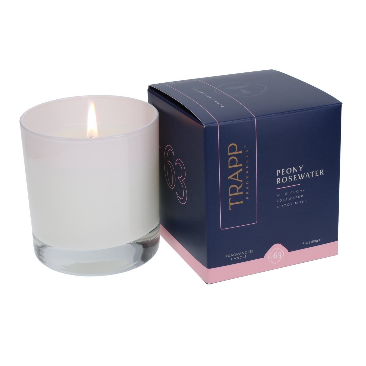 No. 63 Peony Rosewater 7 oz. Candle in Signature Box Image 2