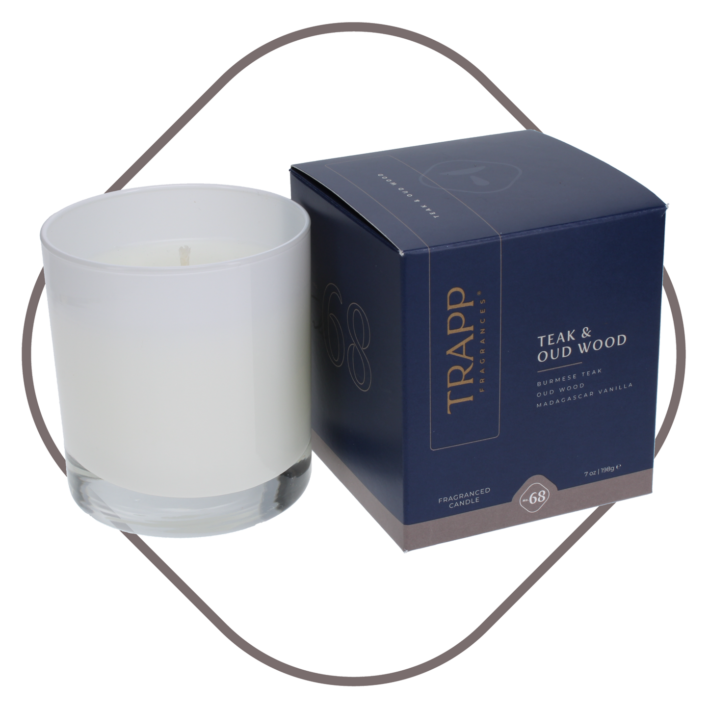 No. 68 Teak & Oud Wood 7 oz. Candle in Signature Box