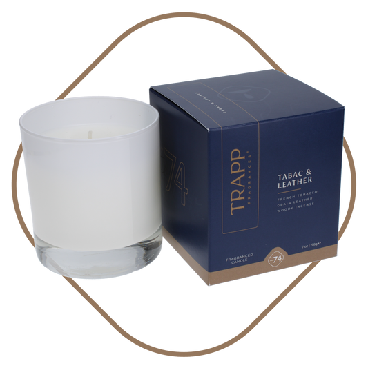 No. 74 Tabac & Leather 7 oz. Candle in Signature Box