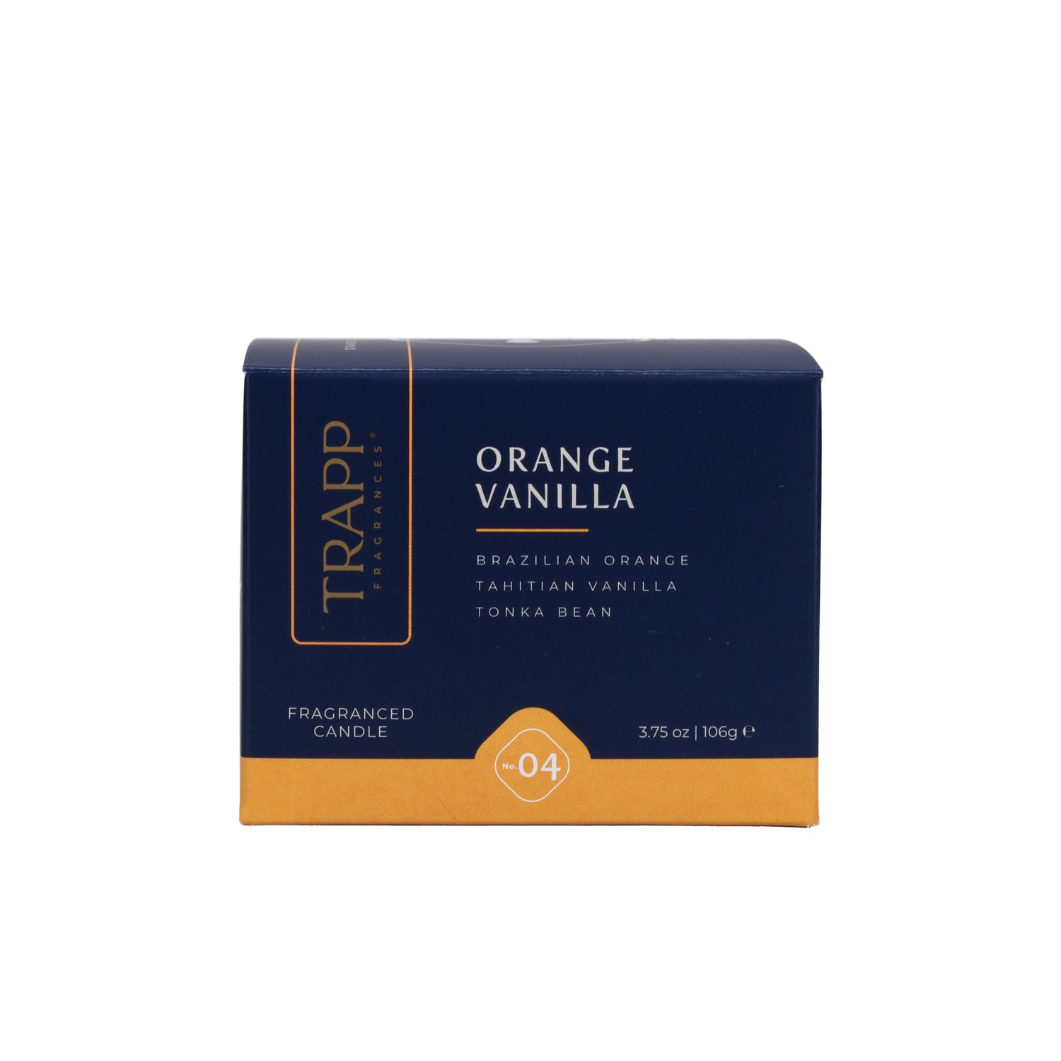 No. 04 Orange Vanilla 3.75 oz. Small Poured Candle Image 3