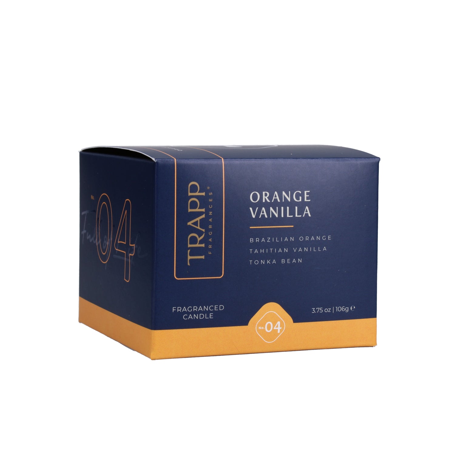 No. 04 Orange Vanilla 3.75 oz. Small Poured Candle – Trapp Fragrances