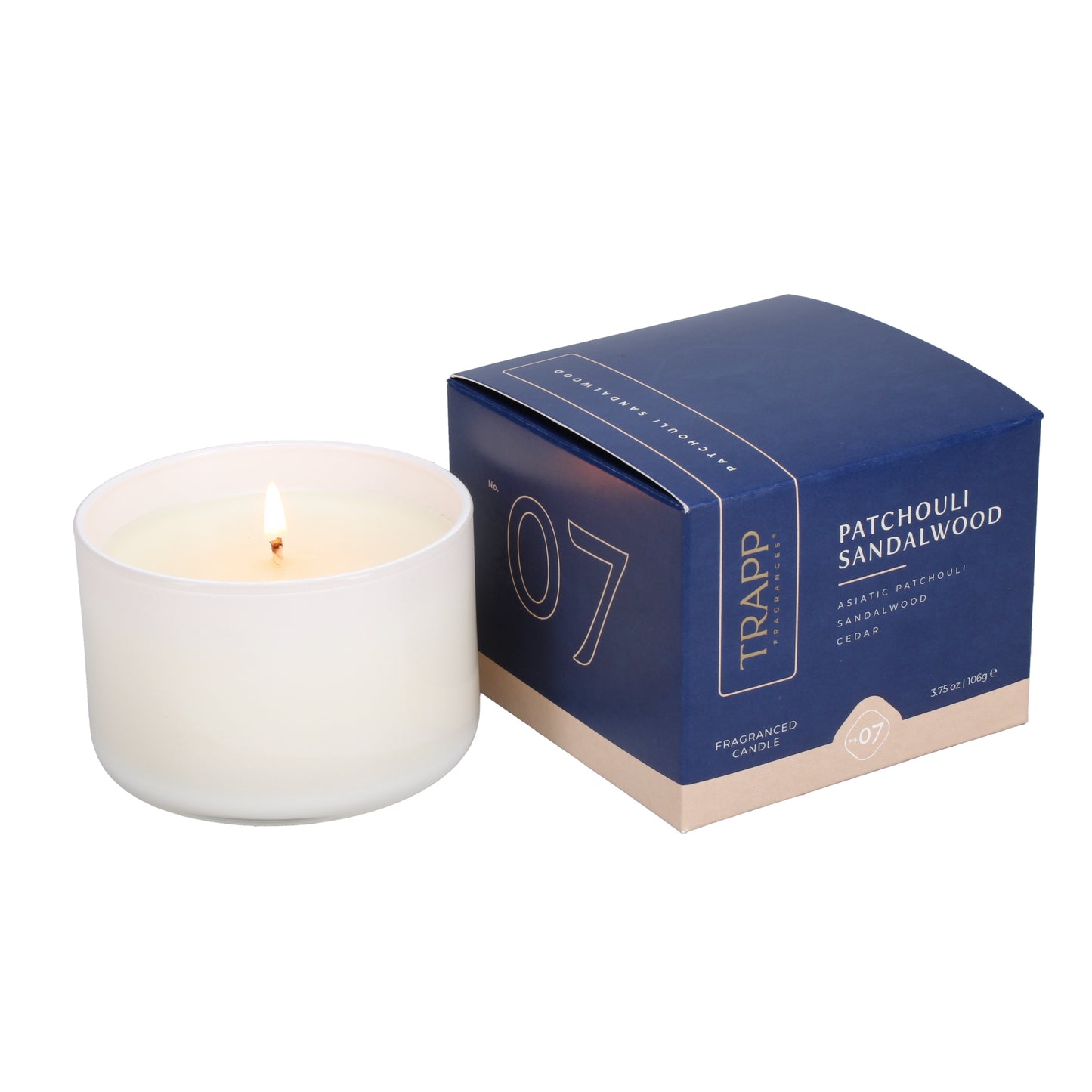 No. 07 Patchouli Sandalwood 3.75 oz. Small Poured Candle Image 2