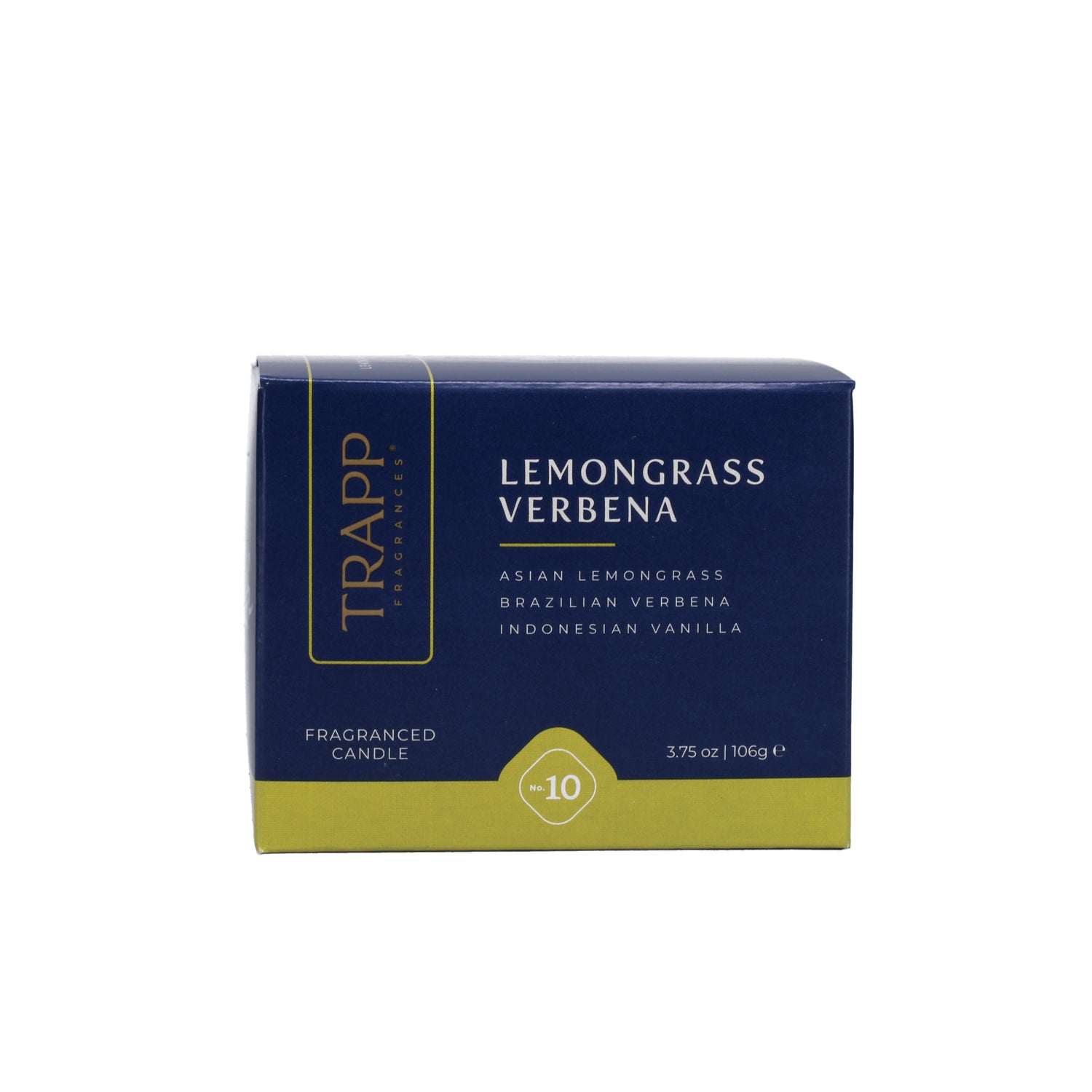 No. 10 Lemongrass Verbena 3.75 oz. Small Poured Candle Image 3