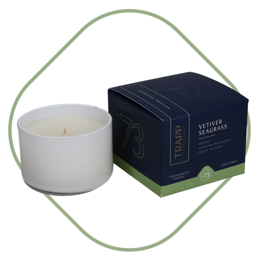 No. 73 Vetiver Seagrass 3.75 oz. Small Poured Candle