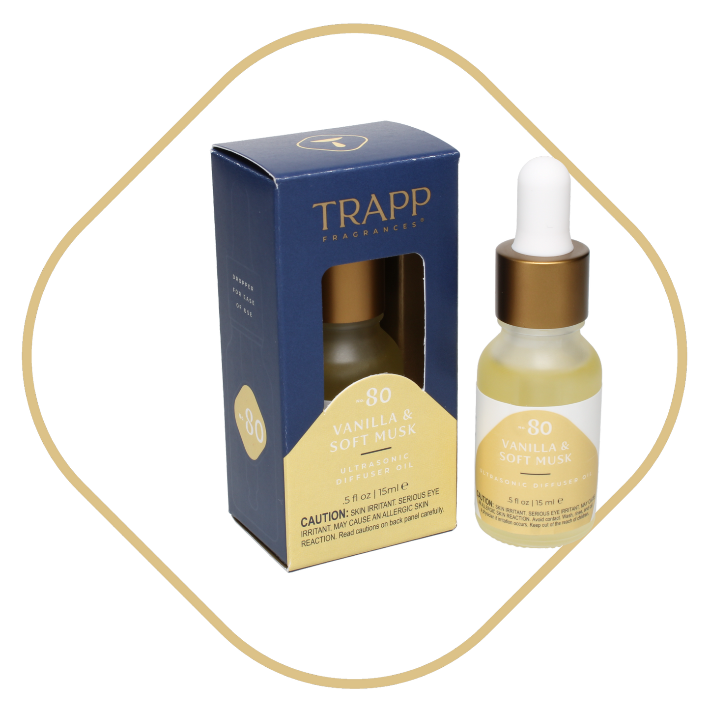 No. 80 Vanilla & Soft Musk 0.5 oz. Ultrasonic Diffuser Oil – Trapp  Fragrances